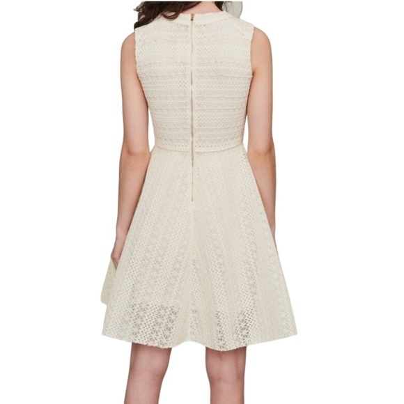 Maje Paris Guipure Crochet Lace Dress - Reinette Fit-and-Flare Dress - Picture 5 of 16
